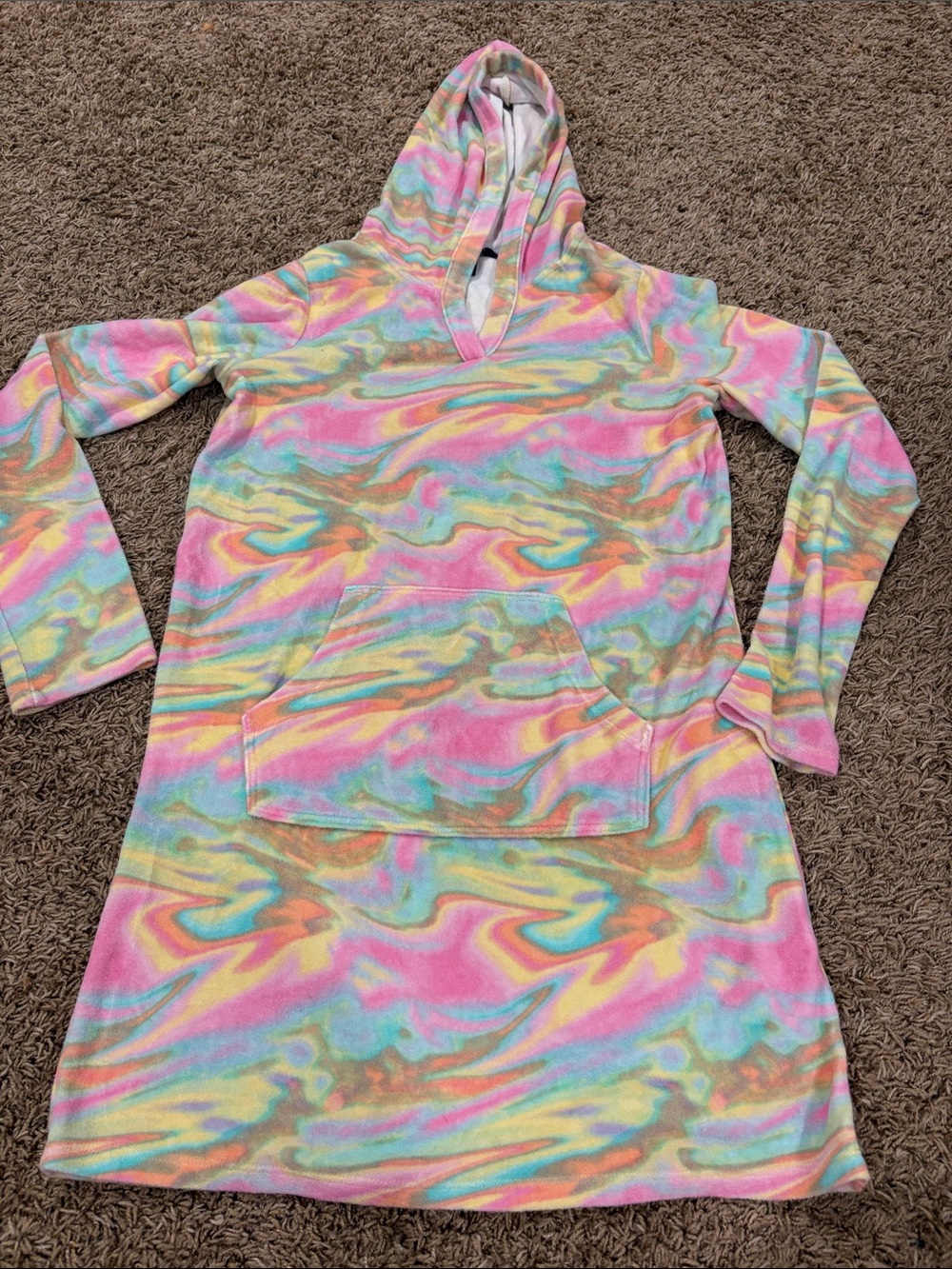 Lands’ End Tie Dye Swim Cover XL 14-16